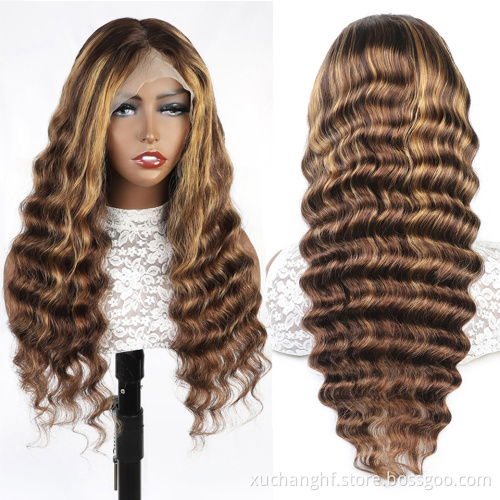 Virgin Brazilian 13x4 13x6 Transparent HD Lace Human Wigs 100% Human Hair Curly Wave Wigs ,Wholesale Cheap Human Hair Wigs